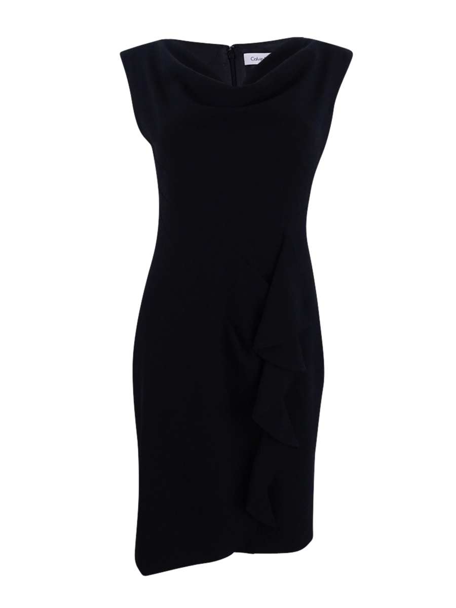Calvin Klein Women's Sleeveless Cowl Neck Dress (2, Black) | eBay